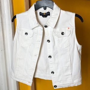 Lucky Brand Denim White Jacket girls XL